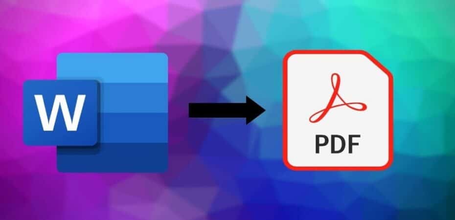 Converting from Word to PDF