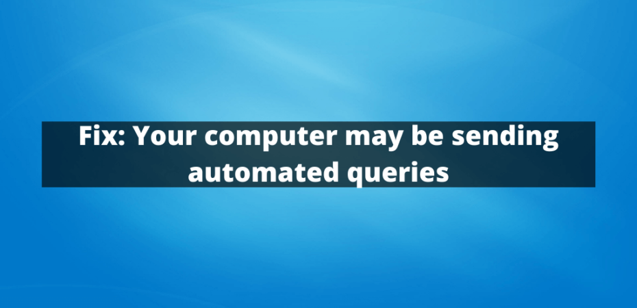 computer sending automated queries