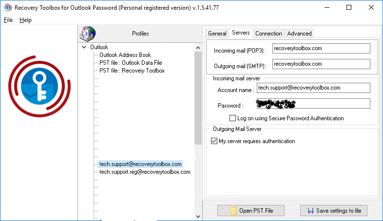 Outlook Password