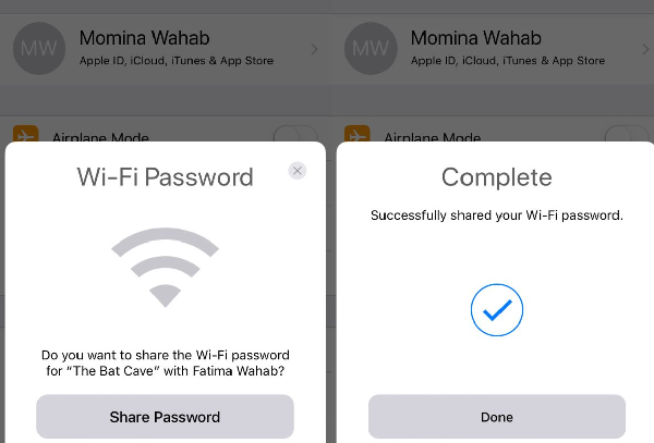 How to Share Wi-Fi Password to Mac from iPhone?