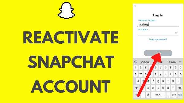 How to reactivate Snapchat?