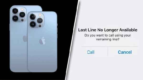 What causes the last line no longer available iPhone 13 issue