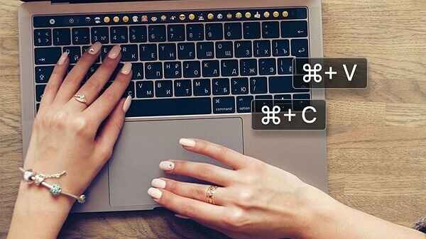 Using the Command-C and Command-V Methods