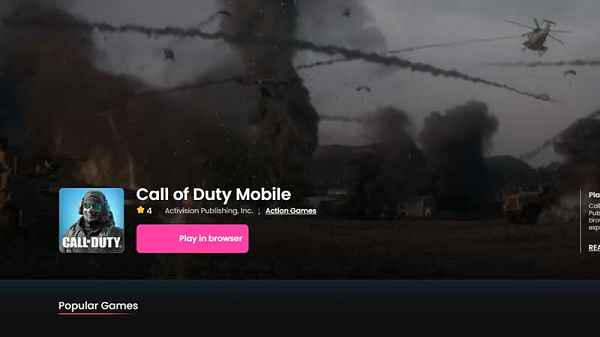 Accessing Call of Duty Mobile on Now.gg