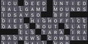 Wow, wow, wow!” crossword clue NYT