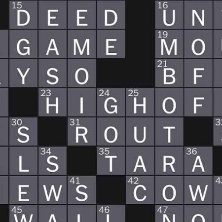 Wow, wow, wow!” crossword clue NYT
