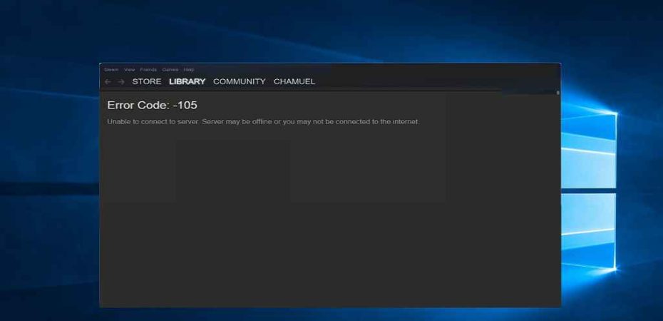 Steam Error Code 105 4 Solutions That Can Fix It