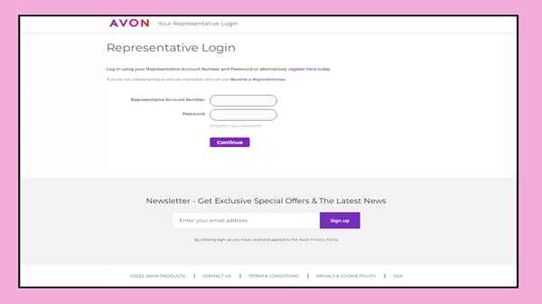 Accessing Your Avon Account